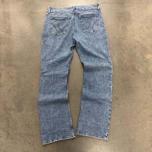 Wrangler Bootcut Jeans 33x32 Vintage Wash Y2K Denim Cowboy Western